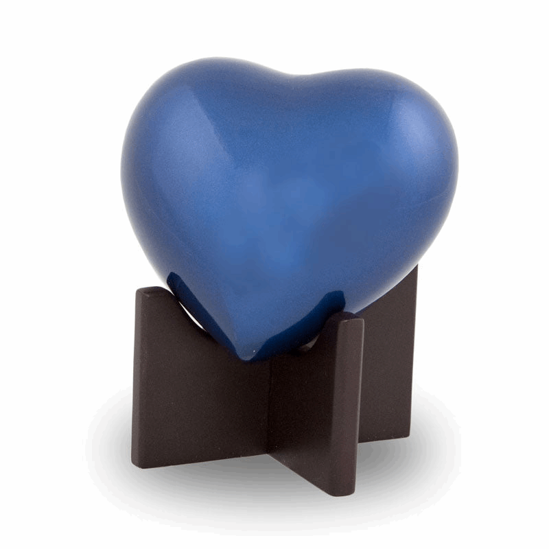 Arielle Heart Keepsake Urn in Sky Blue
