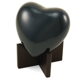 Arielle Heart Keepsake Urn in Slate Grey