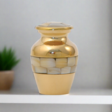 Elite Mother of Pearl Small Urn For Human Ashes