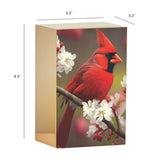 Memorial Cardinal Tribute Full Size Cremation Urn in Gold