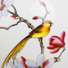 Golden Bird Ceramic Urn In Medium