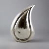 Silver Teardrop Cremation Urn