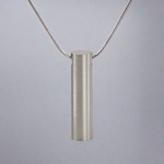 Pewter Cylinder Urn Necklace