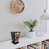 Red Rose Stained Glass Cremation Urn