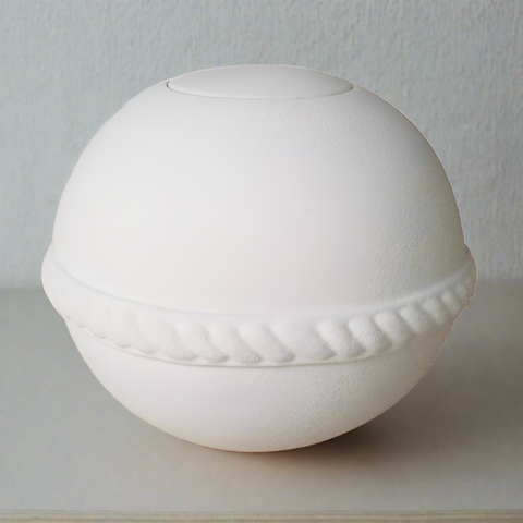 Quartz Round Biodegradable Cremation Urn - Large