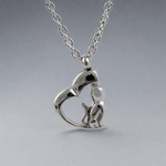 Cremation Pendant With My Cat, My Heart Design
