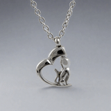 Cremation Pendant With My Cat, My Heart Design