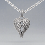 Companion Cremation Urn Necklace - Angel Wings