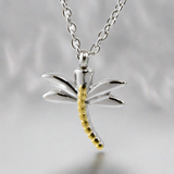 Dragonfly Cremation Necklace