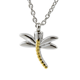 Dragonfly Cremation Necklace