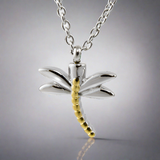 Dragonfly Cremation Necklace