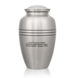 Classic Pewter Cremation Urn - Large