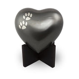 Arielle Slate Pet Paw Heart Keepsake Cremation Urn for Pets