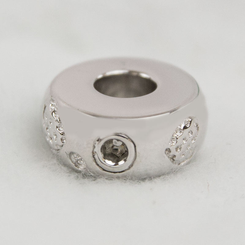 Heart Cremation Charm Bead - Sterling Silver