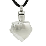 Halcyon Clarity Heart Cremation Urn Necklace