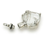 Halcyon Clarity Heart Cremation Urn Pendant for Ashes