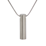 Pewter Cylinder Cremation Necklace