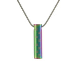 Paw Print Cremation Necklace - Rainbow