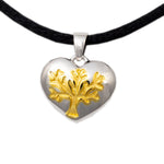 Tree of Life Heart Cremation Pendant - Sterling Silver