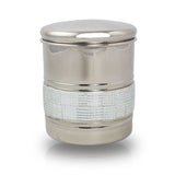 Metal Pet Cremation Urn - Silver Sparkle