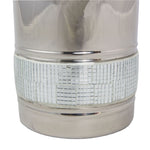 Metal Pet Cremation Urn - Silver Sparkle