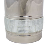 Metal Pet Cremation Urn - Silver Sparkle