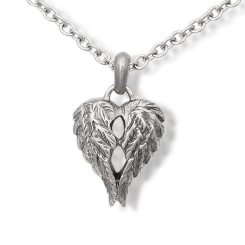 Companion Cremation Pendant with Angel Wings