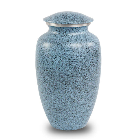 Two-Tone Blue Classic Cremation Urn - Large