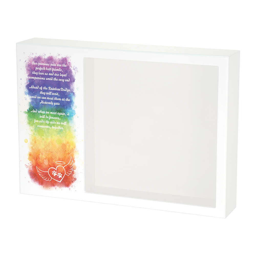 Rainbow Bridge Shadowbox Pet Urn