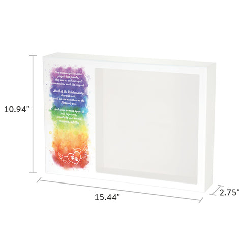 Rainbow Bridge Shadowbox Pet Urn