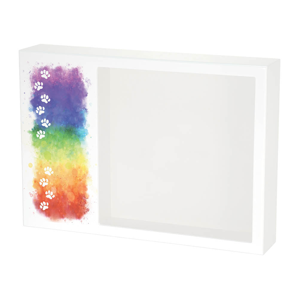 Rainbow Path Shadowbox Pet Urn