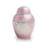 Teddy Bear Cremation Urn for Infant In Pink