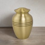 Classic Bronze Cremation Urn in Small