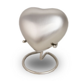 Pewter Cremation Heart Keepsake Urn