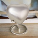 Pewter Cremation Heart Keepsake Urn