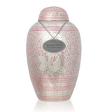 Shimmering Rose Cremation Urn In Large
