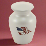 Red, White and Blue American Flag Keepsake Urn