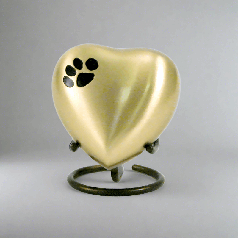 Classic Bronze Paw Keepsake Urn