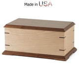 Hillside, Maple & Walnut, Made in USA Wood Urn