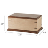 Hillside, Maple & Walnut, Made in USA Wood Urn