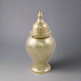 Shiny Brass Pet Urn in Small