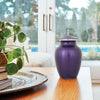Luxurious Violet Cremation Urn In Extra Small