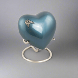 Artisan Indigo Heart Keepsake Urn