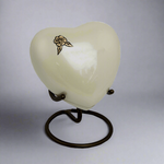 Artisan Pearl Heart Keepsake Urn