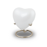 Trinity Pearl Heart Keepsake Urn
