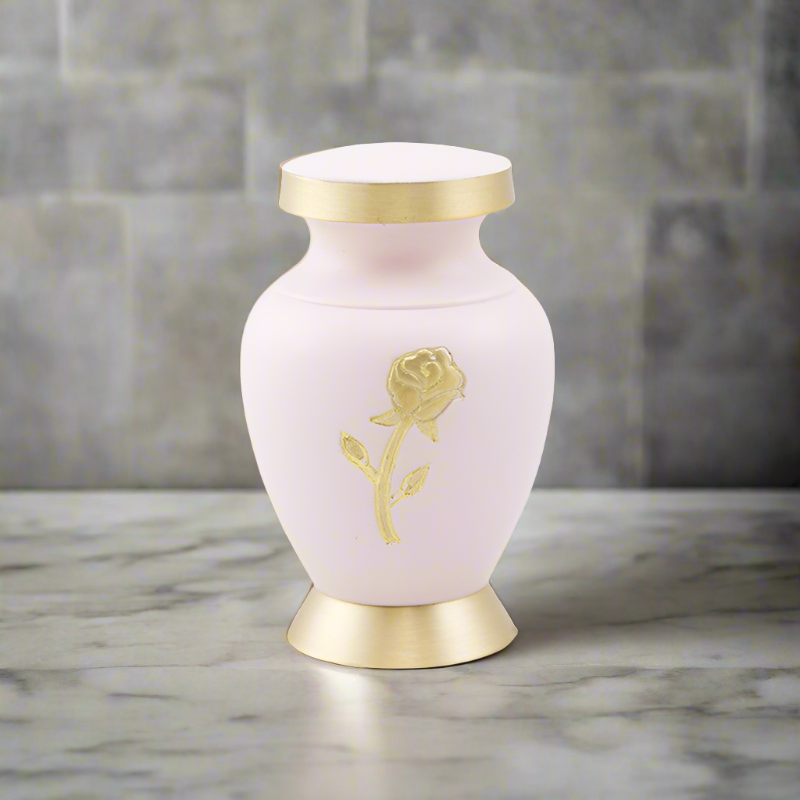 Aria Rose Mini Urn for Ashes