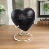 Satori Onyx Heart Keepsake Urn