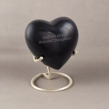 Satori Onyx Heart Keepsake Urn