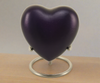 Purple Monterey Heart Keepsake Urn