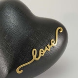 Slate Enduring Love Heart Urn in Large